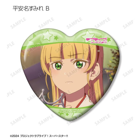 『ラブライブ!スーパースター!!』トレーディング 平安名すみれオンリー 場面写ハート型缶バッジ(単位/BOX)